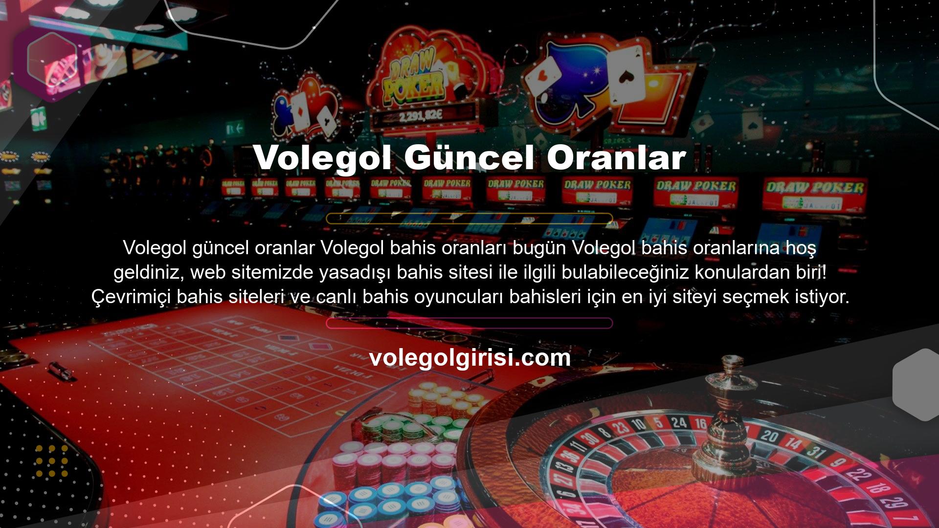 Bunun son derece doğal bir durum olduğunu söyleyebiliriz, çünkü her kullanıcı spor bahisleri veya canlı bahisler için para kazanmak için para yatırır ve kimse çok daha yüksek kazançlara hayır demez! Ekibimiz tarafından sektördeki bahis oranlarında yapılan çeşitli sınavların sonunda, Volegol bahis sitesi, saygın okuyucularımıza önerdiğimiz çevrimiçi bahis sitelerinden biridir